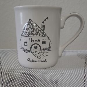 Cozy White Mug with Black Home Design